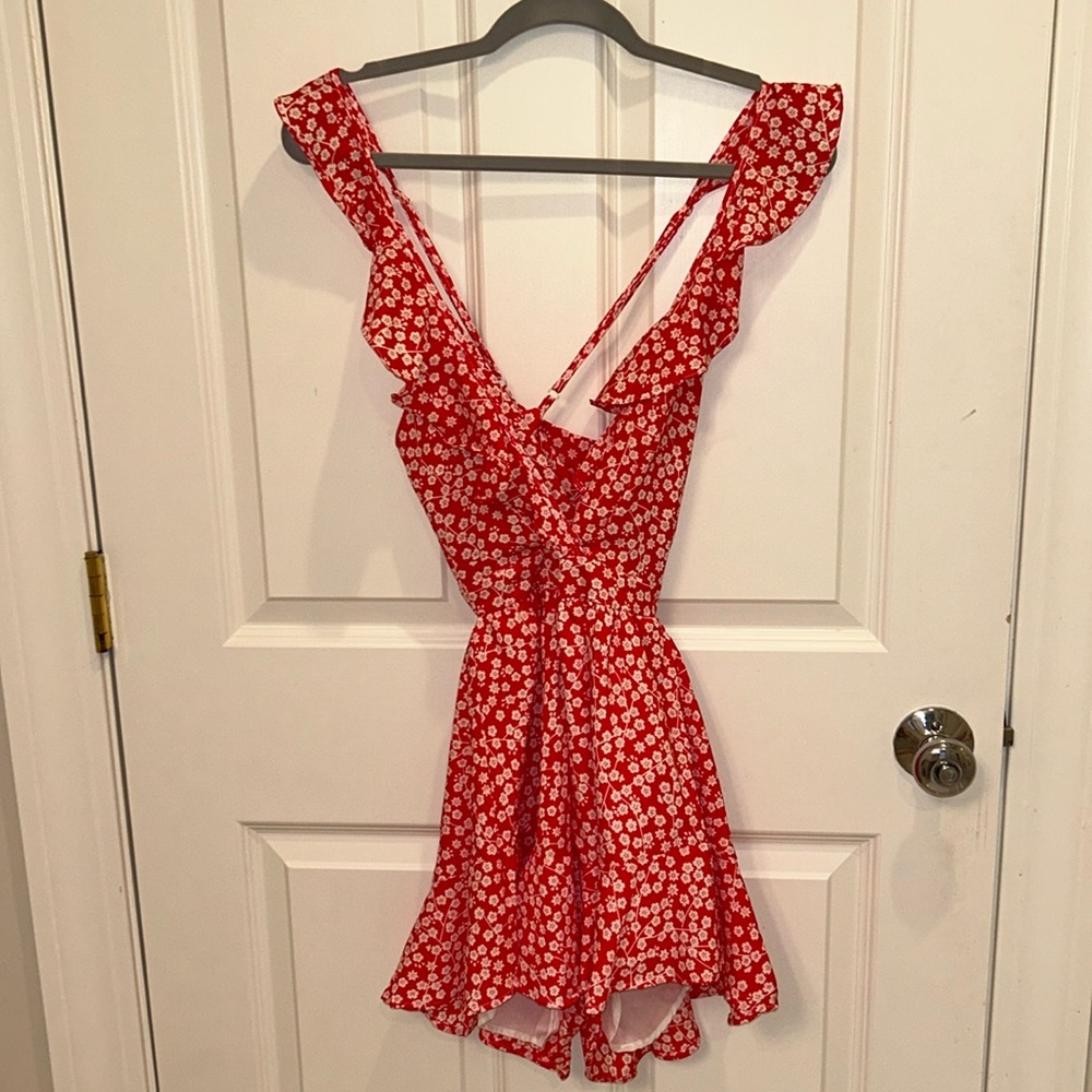 Shein cross bow back mini dress
